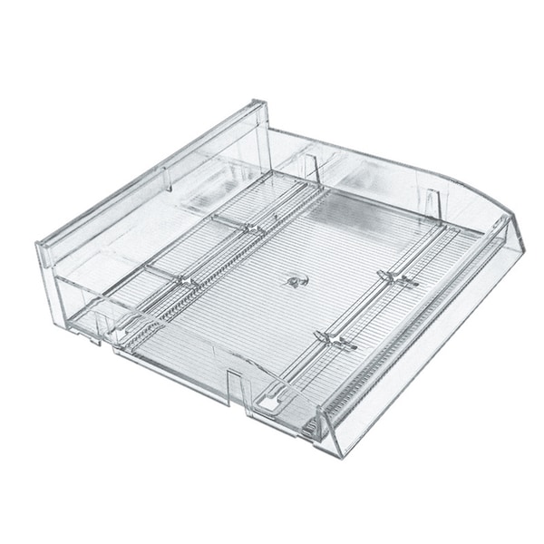 Modular Adjustable Divider Bin Tray (Clear) 12" Wide, PK2
